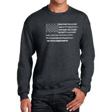 Load image into Gallery viewer, Glory Hallelujah Flag  - Men&#39;s Word Art Crewneck Sweatshirt