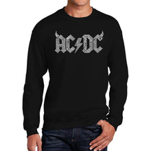 Load image into Gallery viewer, ACDC Classic Horns Logo  - Men&#39;s Word Art Crewneck Sweatshirt