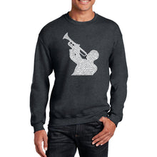 Load image into Gallery viewer, ALL TIME JAZZ SONGS - Men&#39;s Word Art Crewneck Sweatshirt