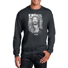 Load image into Gallery viewer, JESUS - Men&#39;s Word Art Crewneck Sweatshirt