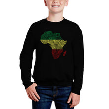 Load image into Gallery viewer, Countries In Africa - Boy&#39;s Word Art Crewneck Sweatshirt