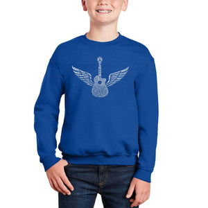 Amazing Grace - Boy's Word Art Crewneck Sweatshirt