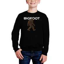 Load image into Gallery viewer, Bigfoot - Boy&#39;s Word Art Crewneck Sweatshirt