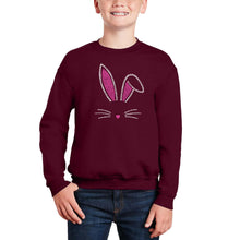 Load image into Gallery viewer, Bunny Ears - Boy&#39;s Word Art Crewneck Sweatshirt