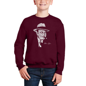 Al Capone - Original Gangster - Boy's Word Art Crewneck Sweatshirt