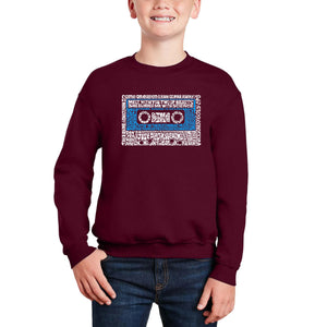 80S One Hit Wonders - Boy's Word Art Crewneck Sweatshirt
