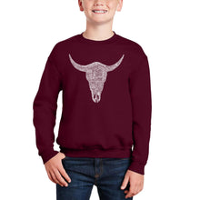Load image into Gallery viewer, Country Music'S All Time Hits - Boy's Word Art Crewneck Sweatshirt