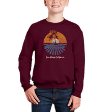 Load image into Gallery viewer, Cities In San Diego - Boy&#39;s Word Art Crewneck Sweatshirt