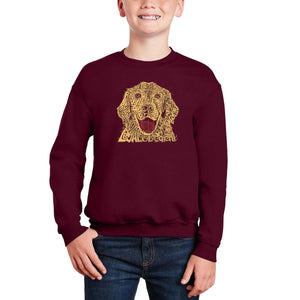 Dog - Boy's Word Art Crewneck Sweatshirt