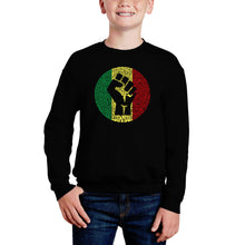 Load image into Gallery viewer, Get Up Stand Up - Boy&#39;s Word Art Crewneck Sweatshirt