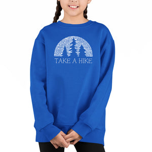 Nature Lover - Girl's Word Art Crewneck Sweatshirt