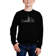 Load image into Gallery viewer, Dancer - Boy&#39;s Word Art Crewneck Sweatshirt