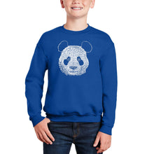 Load image into Gallery viewer, Panda - Boy's Word Art Crewneck Sweatshirt