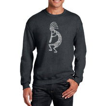 Load image into Gallery viewer, Kokopelli - Men&#39;s Word Art Crewneck Sweatshirt