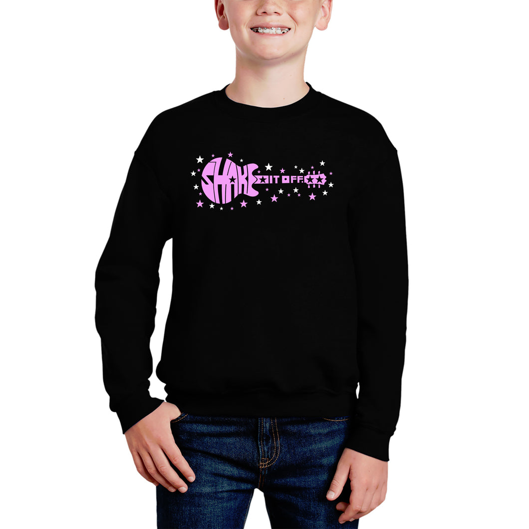 Shake it Off - Boy's Word Art Crewneck Sweatshirt