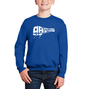 Ny Subway - Boy's Word Art Crewneck Sweatshirt