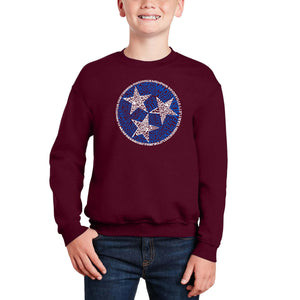 Tennessee Tristar - Boy's Word Art Crewneck Sweatshirt