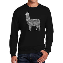 Load image into Gallery viewer, Llama Mama  - Men&#39;s Word Art Crewneck Sweatshirt