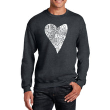 Load image into Gallery viewer, Lots of Love - Men&#39;s Word Art Crewneck Sweatshirt