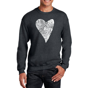 Lots of Love - Men's Word Art Crewneck Sweatshirt