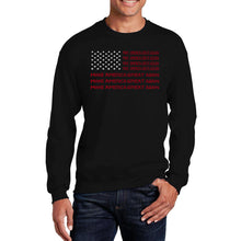 Load image into Gallery viewer, Maga Flag - Men&#39;s Word Art Crewneck Sweatshirt