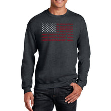 Load image into Gallery viewer, Maga Flag - Men&#39;s Word Art Crewneck Sweatshirt