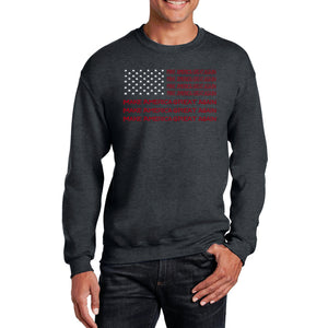 Maga Flag - Men's Word Art Crewneck Sweatshirt