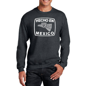 HECHO EN MEXICO - Men's Word Art Crewneck Sweatshirt