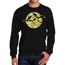 Load image into Gallery viewer, Halloween Bats  - Men&#39;s Word Art Crewneck Sweatshirt