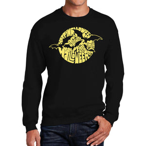 Halloween Bats  - Men's Word Art Crewneck Sweatshirt