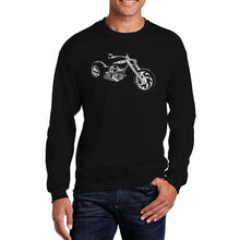 Load image into Gallery viewer, MOTORCYCLE - Men&#39;s Word Art Crewneck Sweatshirt