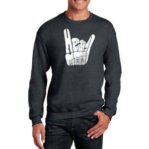 Heavy Metal - Men's Word Art Crewneck Sweatshirt