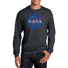 Load image into Gallery viewer, NASA&#39;s Most Notable Missions -  Men&#39;s Word Art Crewneck Sweatshirt