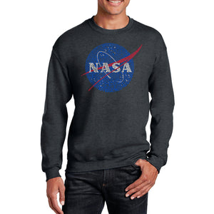 NASA's Most Notable Missions -  Men's Word Art Crewneck Sweatshirt