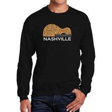 Load image into Gallery viewer, Nashville Guitar - Men&#39;s Word Art Crewneck Sweatshirt
