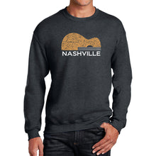 Load image into Gallery viewer, Nashville Guitar - Men&#39;s Word Art Crewneck Sweatshirt