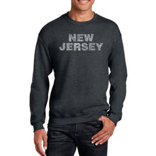 Load image into Gallery viewer, NEW JERSEY NEIGHBORHOODS - Men&#39;s Word Art Crewneck Sweatshirt