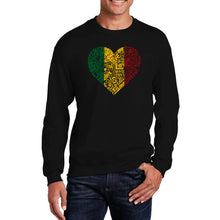 Load image into Gallery viewer, One Love Heart -  Men&#39;s Word Art Crewneck Sweatshirt