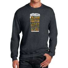 Load image into Gallery viewer, Styles of Beer  - Men&#39;s Word Art Crewneck Sweatshirt