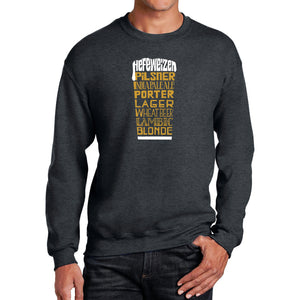 Styles of Beer  - Men's Word Art Crewneck Sweatshirt