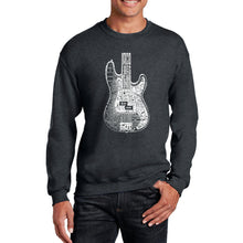 Load image into Gallery viewer, Bass Guitar  - Men&#39;s Word Art Crewneck Sweatshirt