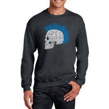 Load image into Gallery viewer, Punk Mohawk - Men&#39;s Word Art Crewneck Sweatshirt