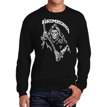 Load image into Gallery viewer, Grim Reaper  - Men&#39;s Word Art Crewneck Sweatshirt