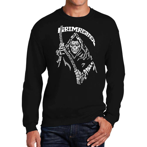 Grim Reaper  - Men's Word Art Crewneck Sweatshirt