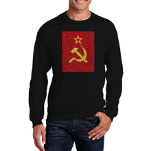Load image into Gallery viewer, Lyrics to the Soviet National Anthem - Men&#39;s Word Art Crewneck Sweatshirt