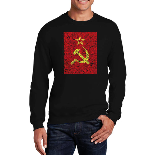 Lyrics to the Soviet National Anthem - Men's Word Art Crewneck Sweatshirt