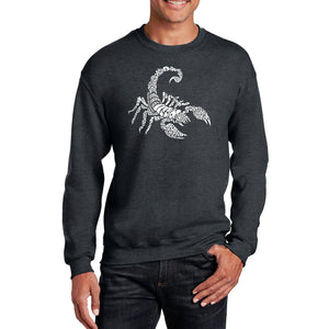 Types of Scorpions -  Men's Word Art Crewneck Sweatshirt