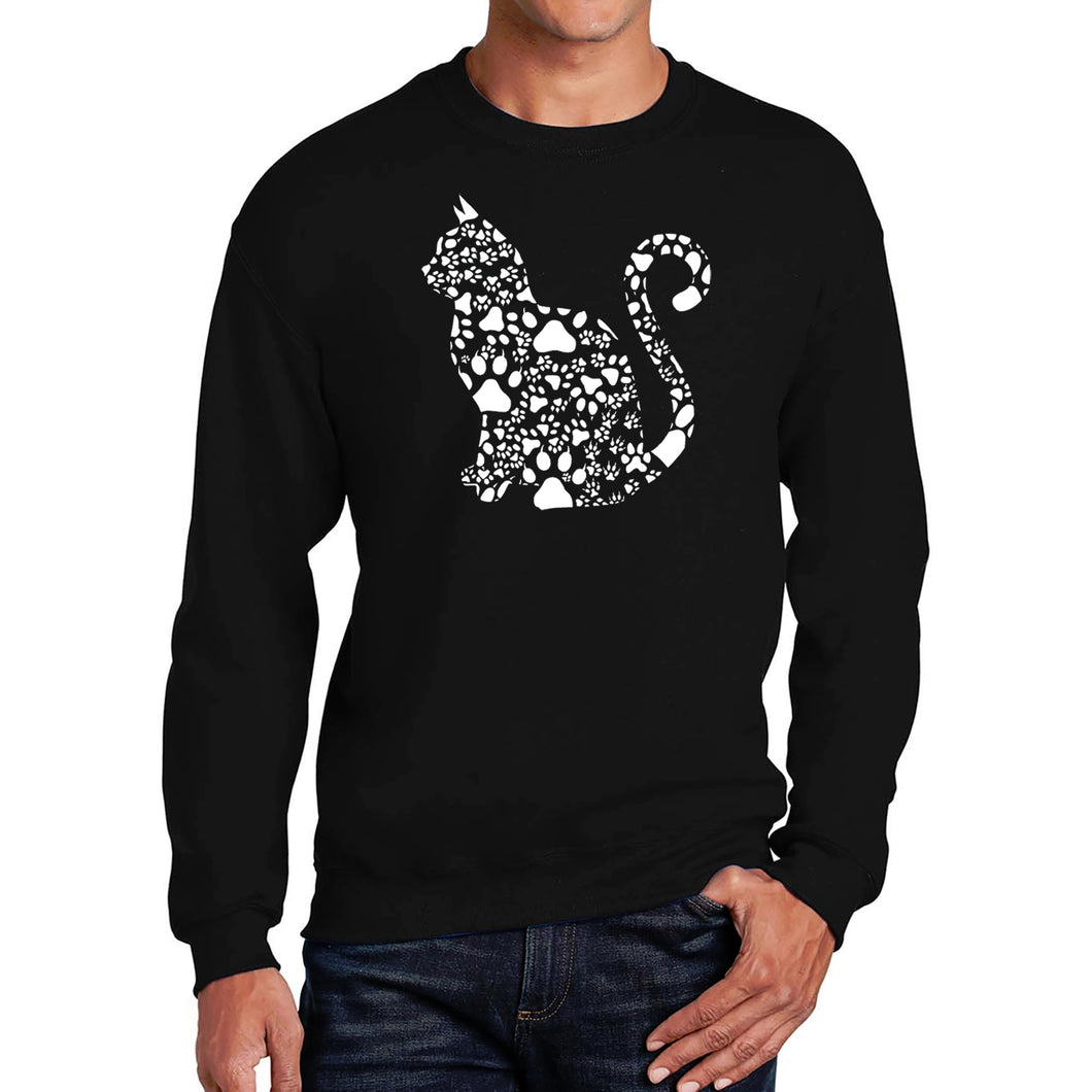 Cat Claws - Men's Word Art Crewneck Sweatshirt