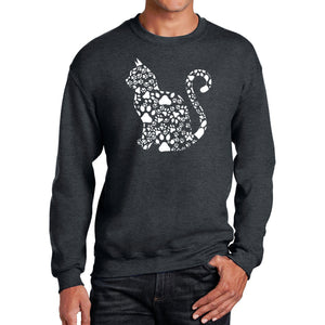 Cat Claws - Men's Word Art Crewneck Sweatshirt