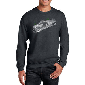 Ski - Men's Word Art Crewneck Sweatshirt